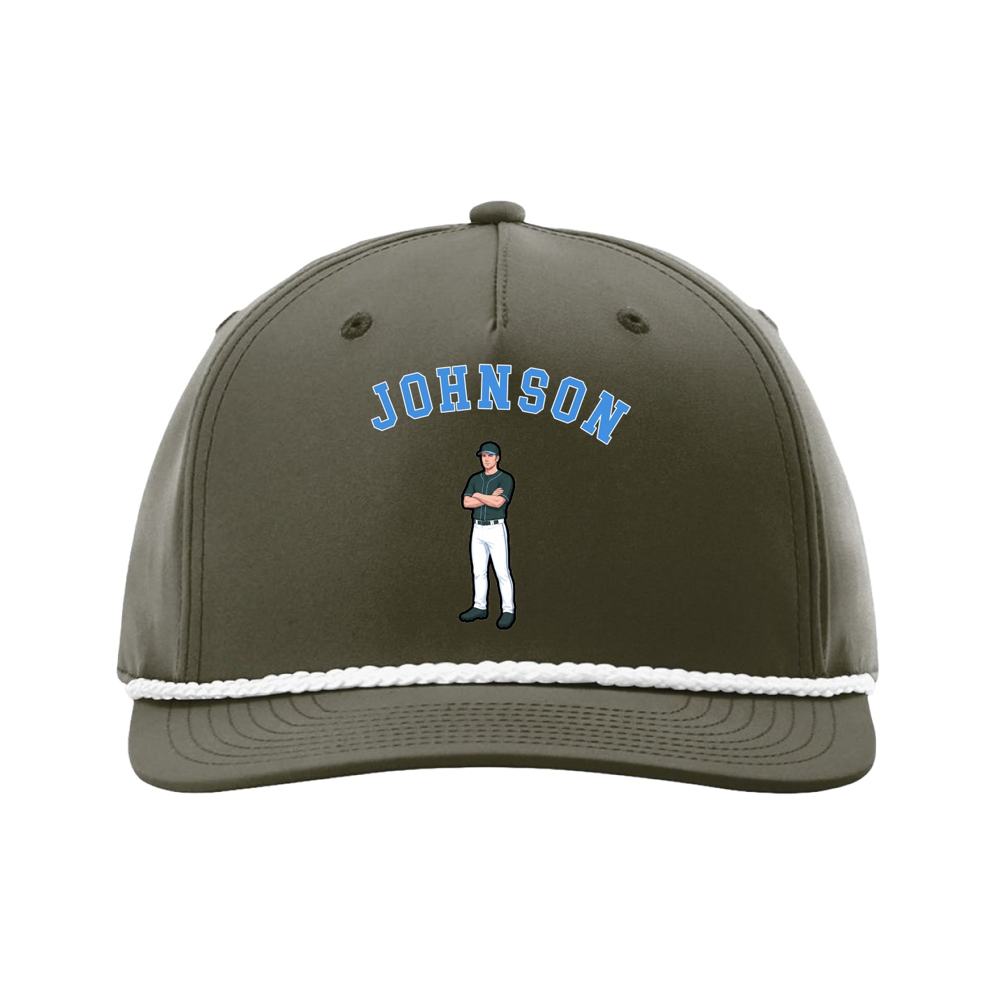 Five-Panel Classic Rope Cap — Shirsey Arch in Green