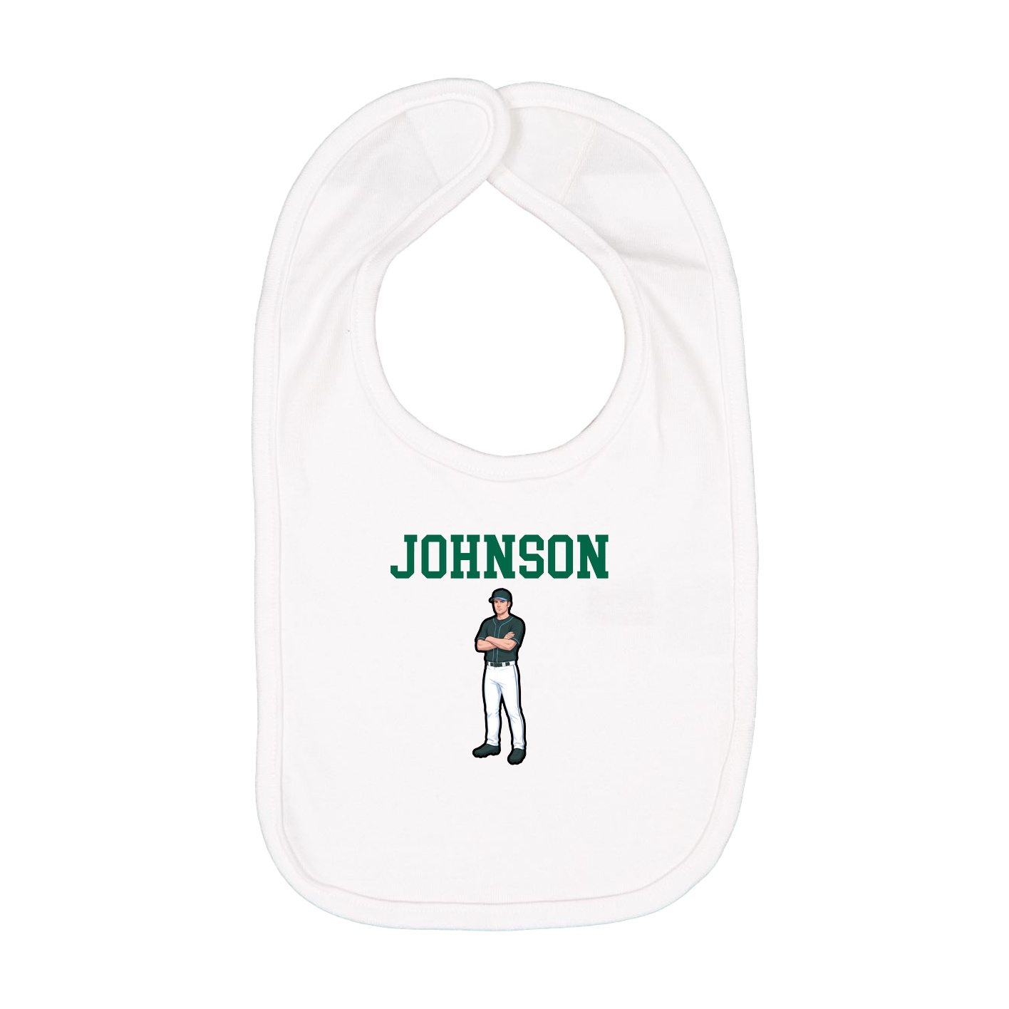 Infant Bib — Shirsey in White