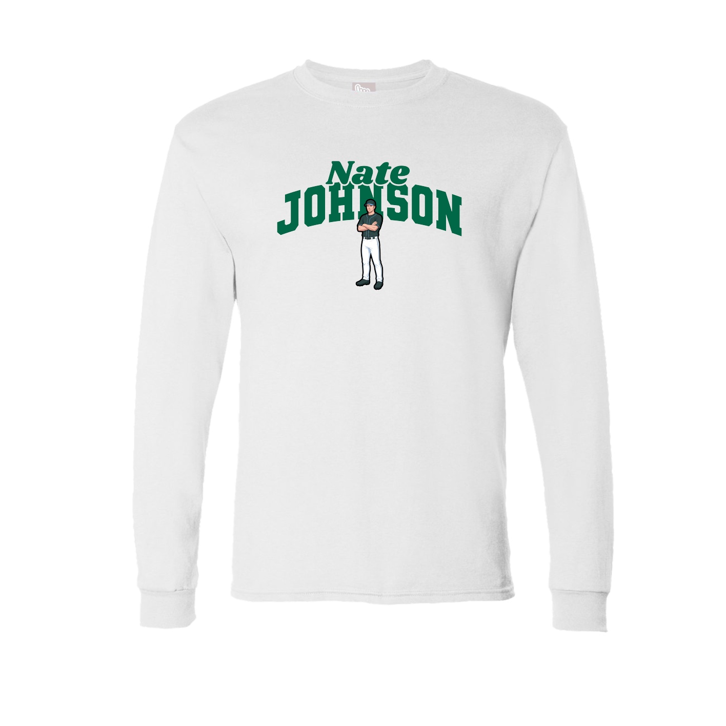 Long Sleeve Tee — Signature Arch in White
