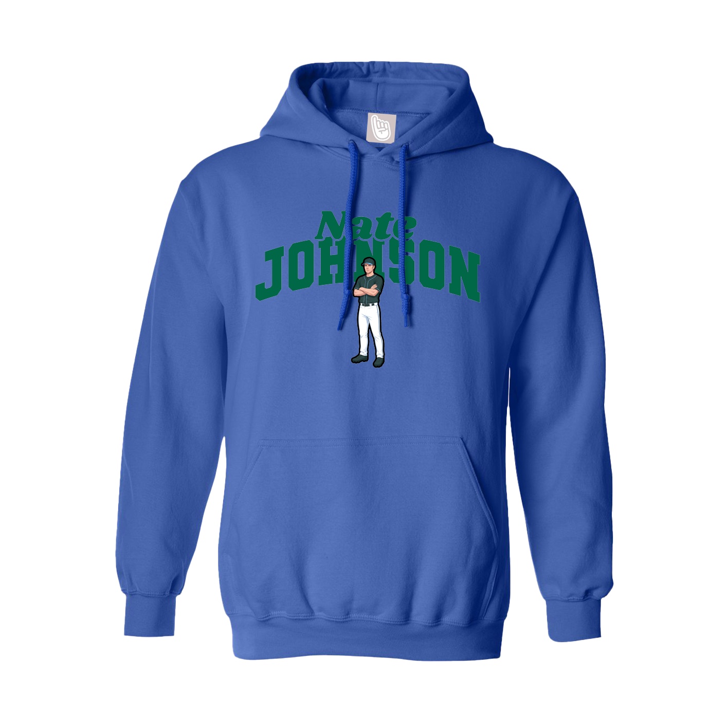 Youth Hoodie — Signature Arch in Royal