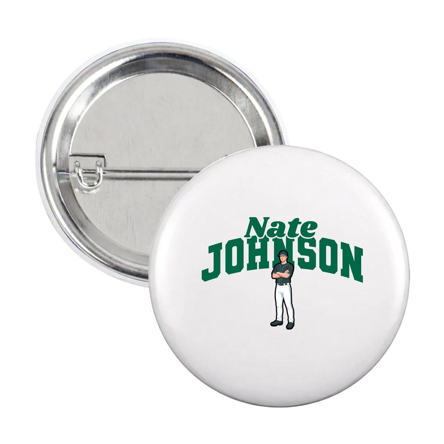 Game Day Button — Signature Arch in White
