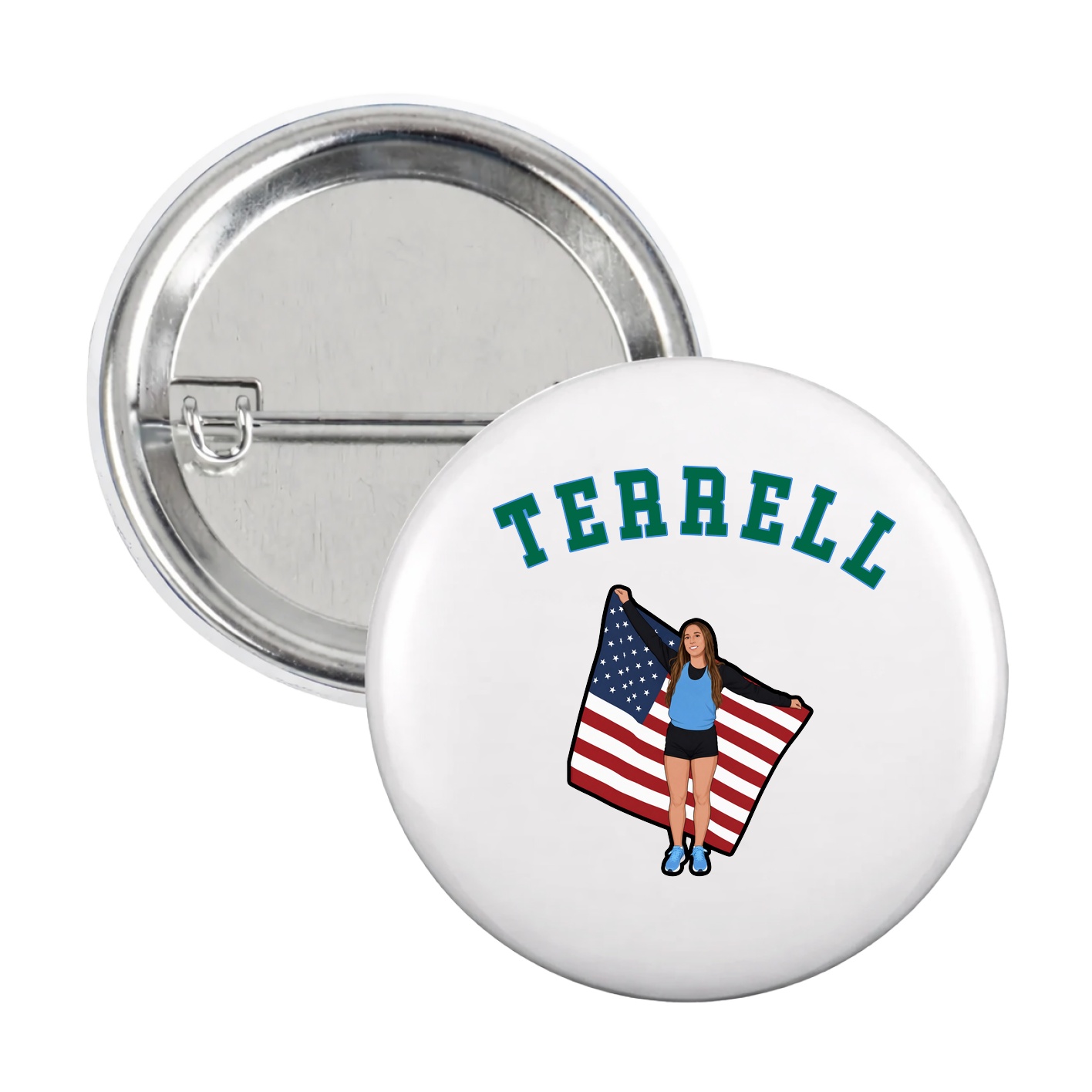 Game Day Button — Shirsey Arch in White