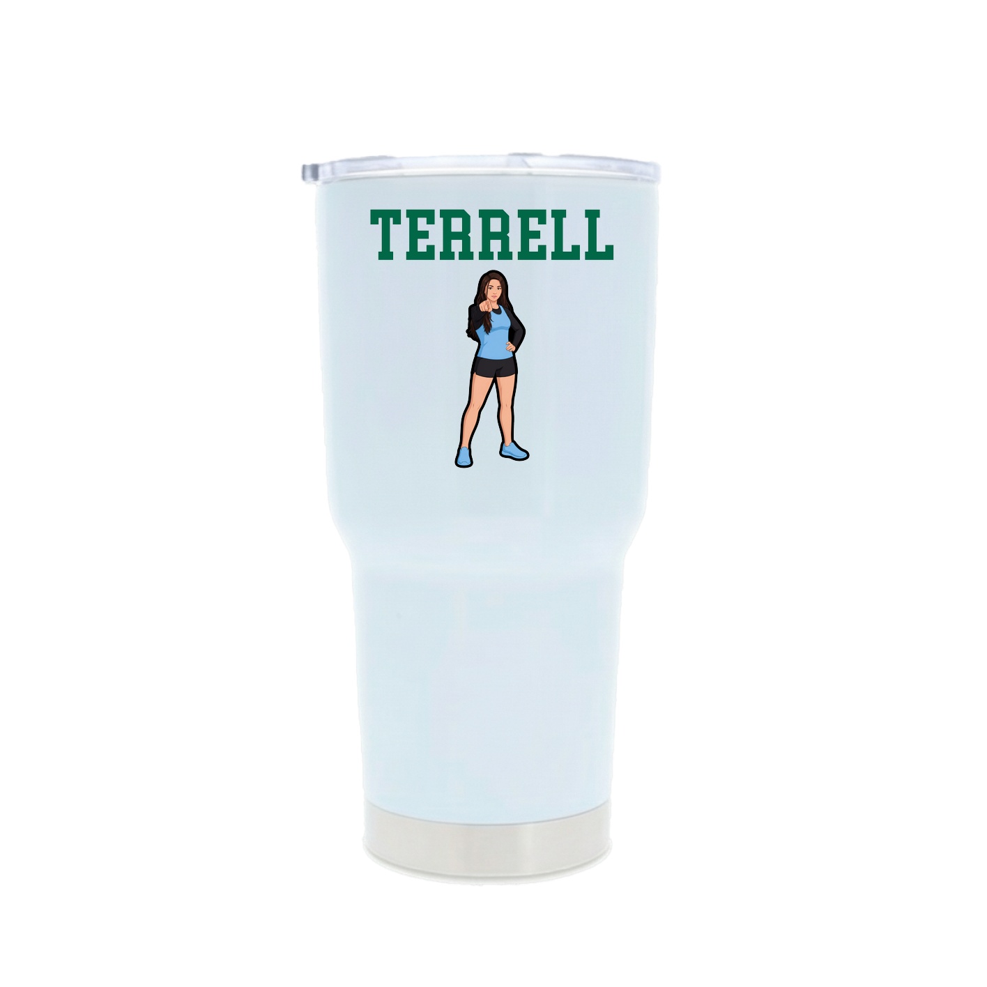 30oz Stainless Steel Tumbler — Shirsey in White