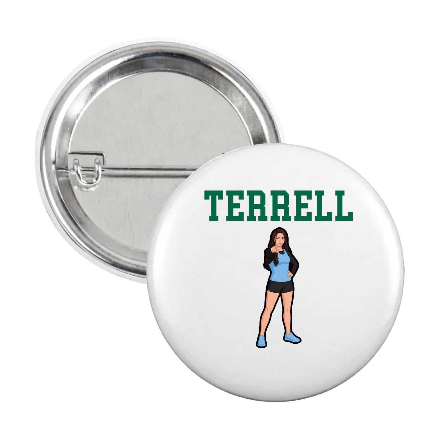 Game Day Button — Shirsey in White