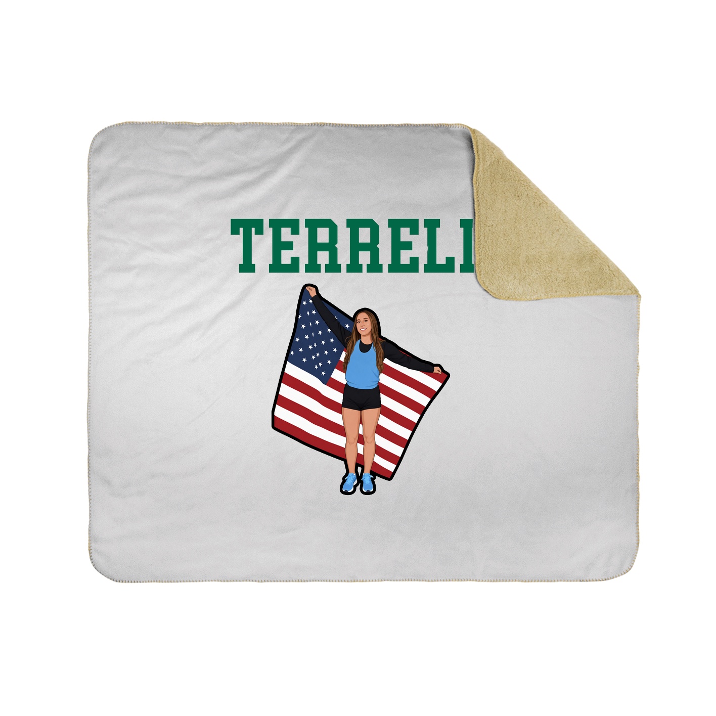 Throw Blanket — Shirsey in White