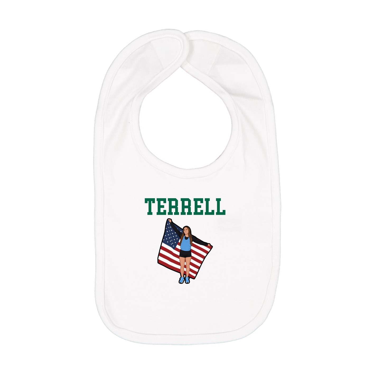 Infant Bib — Shirsey in White