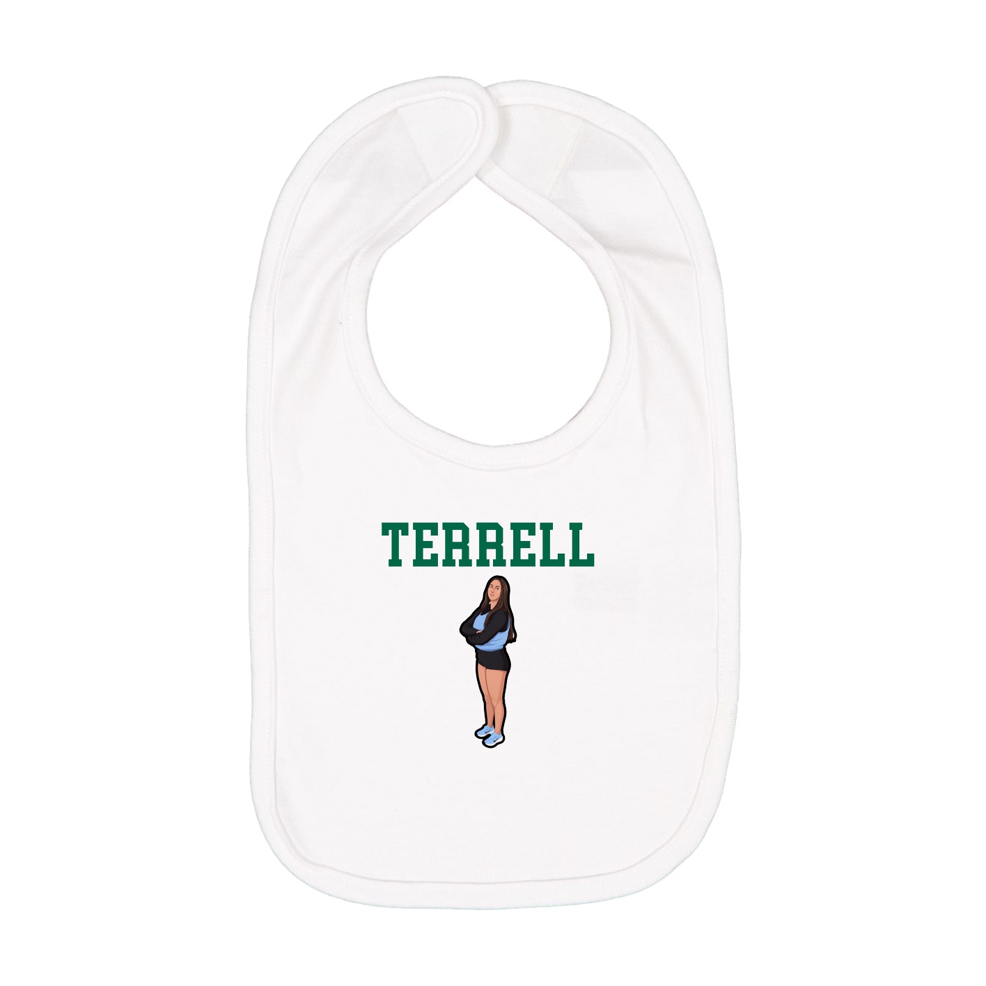 Infant Bib — Shirsey in White