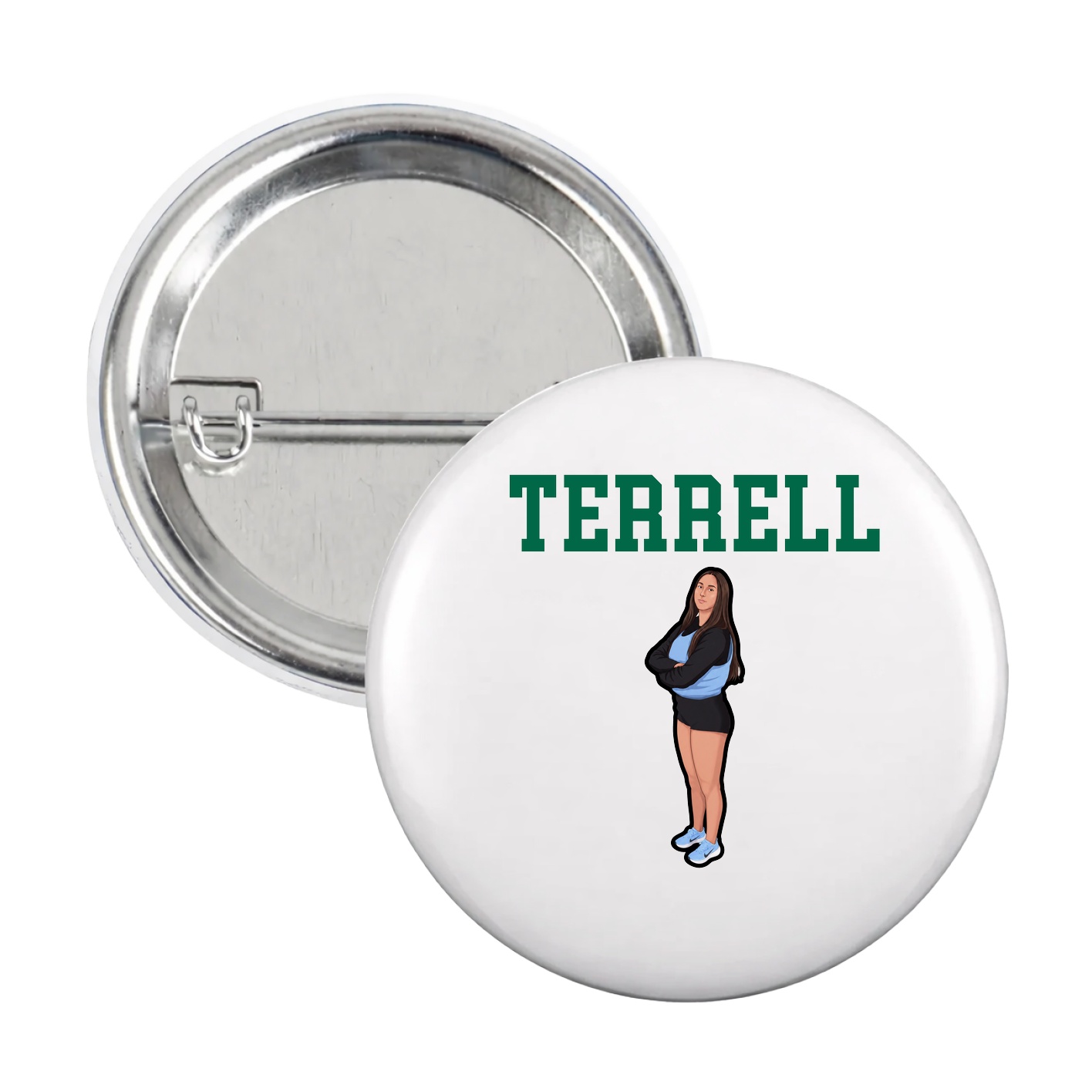 Game Day Button — Shirsey in White
