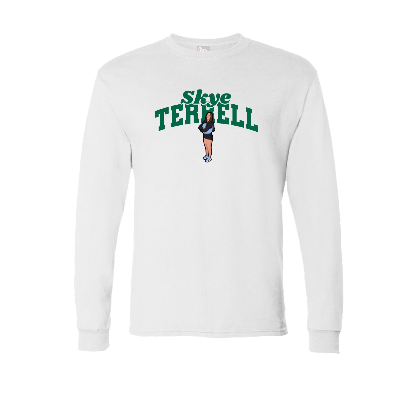 Long Sleeve Tee — Signature Arch in White