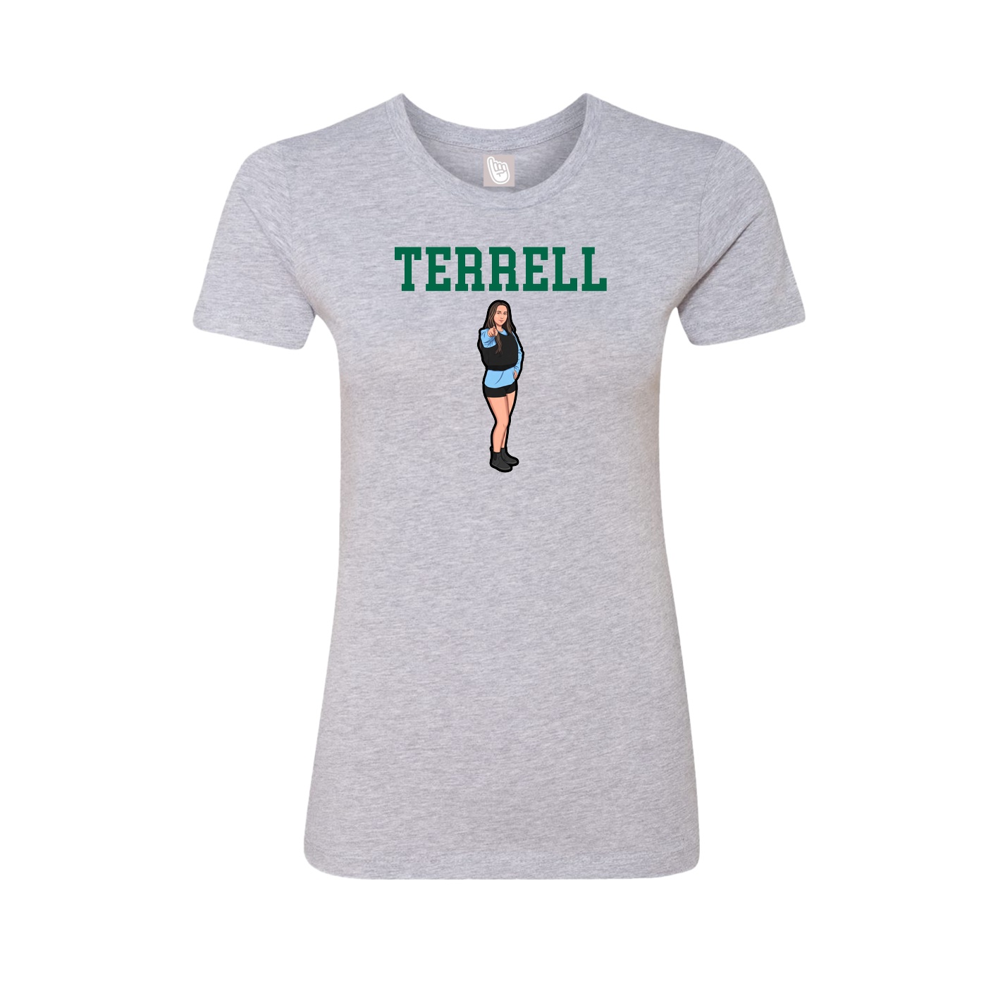 Fitted Women's Tee — Shirsey in Grey