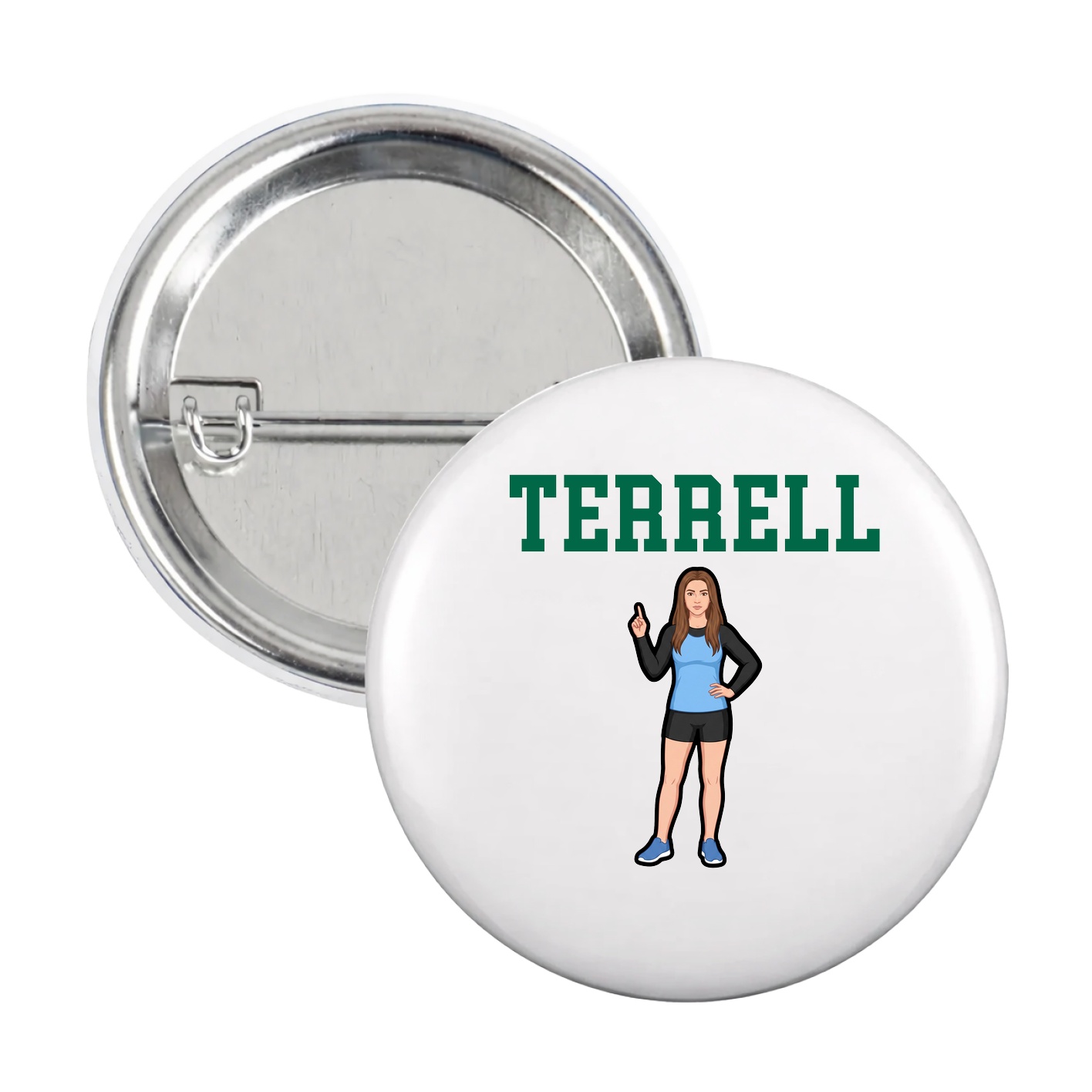Game Day Button — Shirsey in White