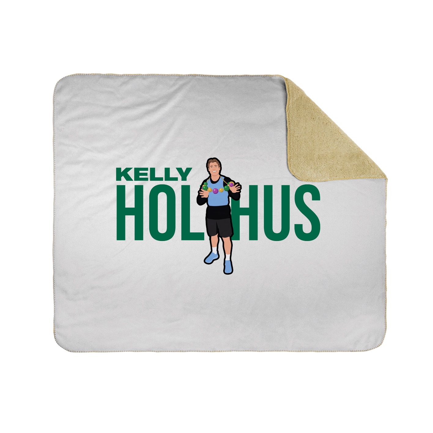 Throw Blanket — Player Name in White