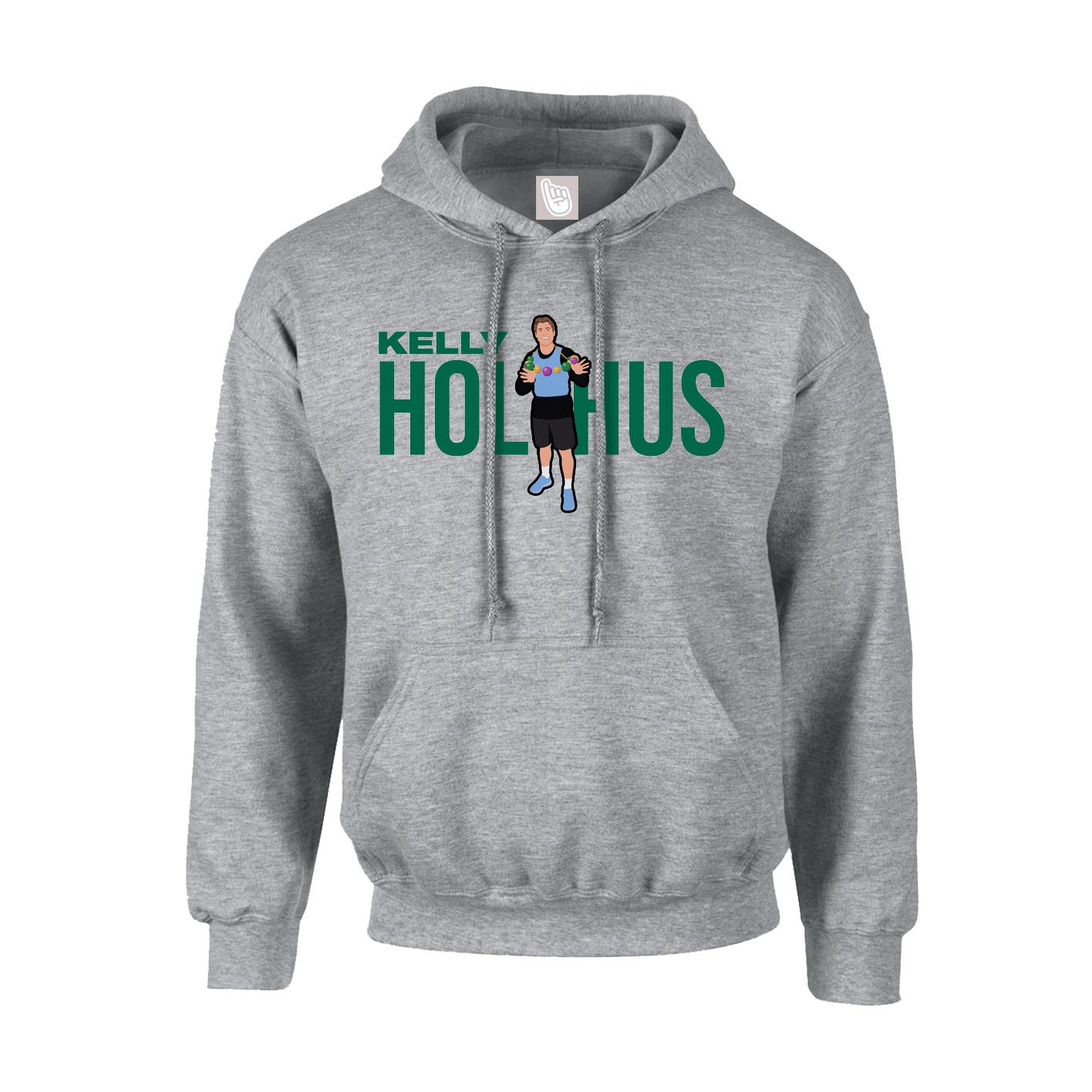 Hoodie — Player Name in Grey