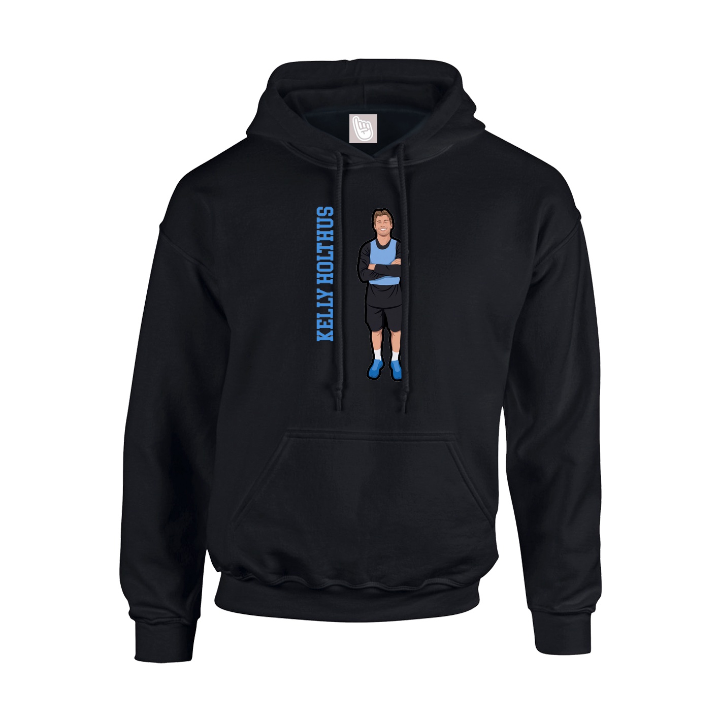 Hoodie — Name Vertical in Black
