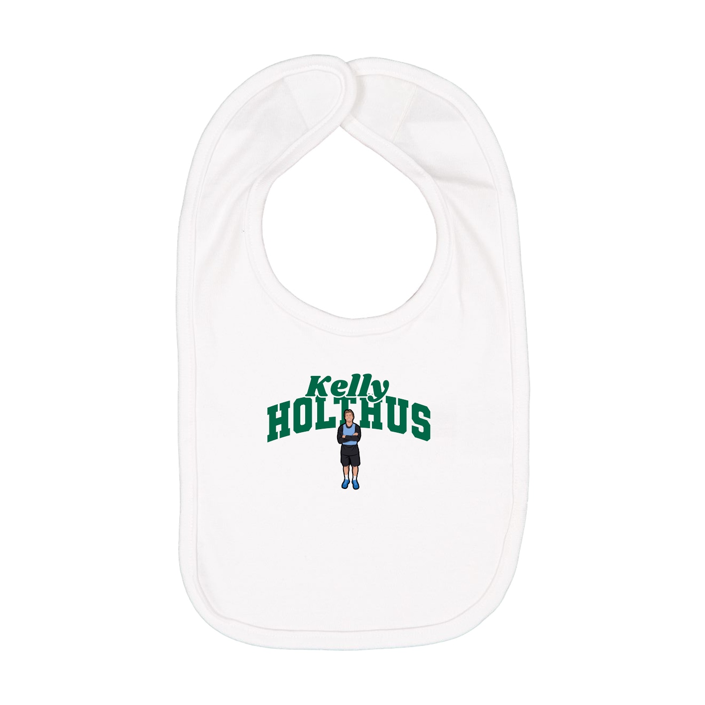 Infant Bib — Signature Arch in White