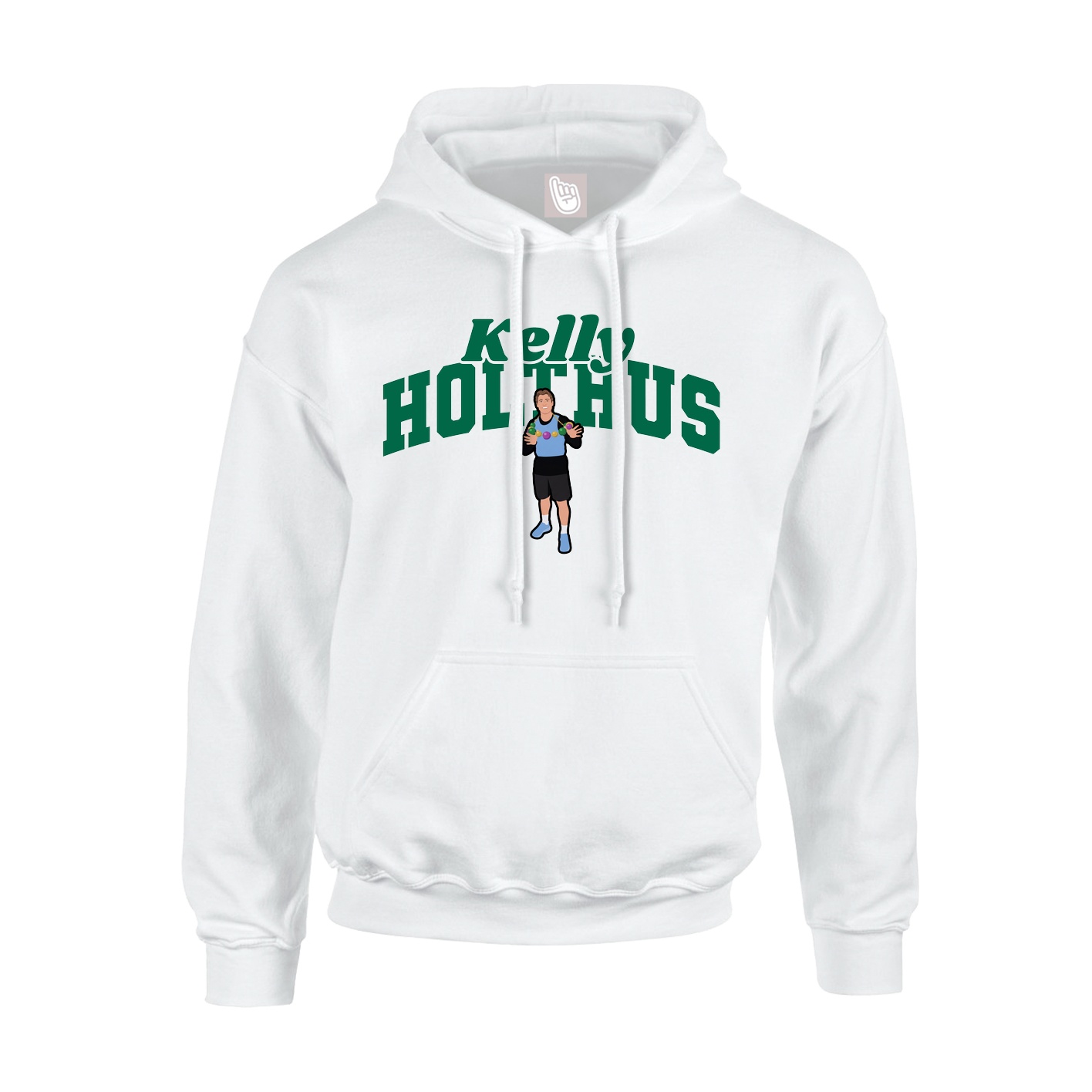 Hoodie — Signature Arch in White