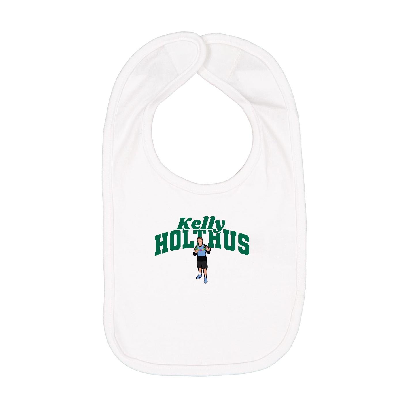 Infant Bib — Signature Arch in White