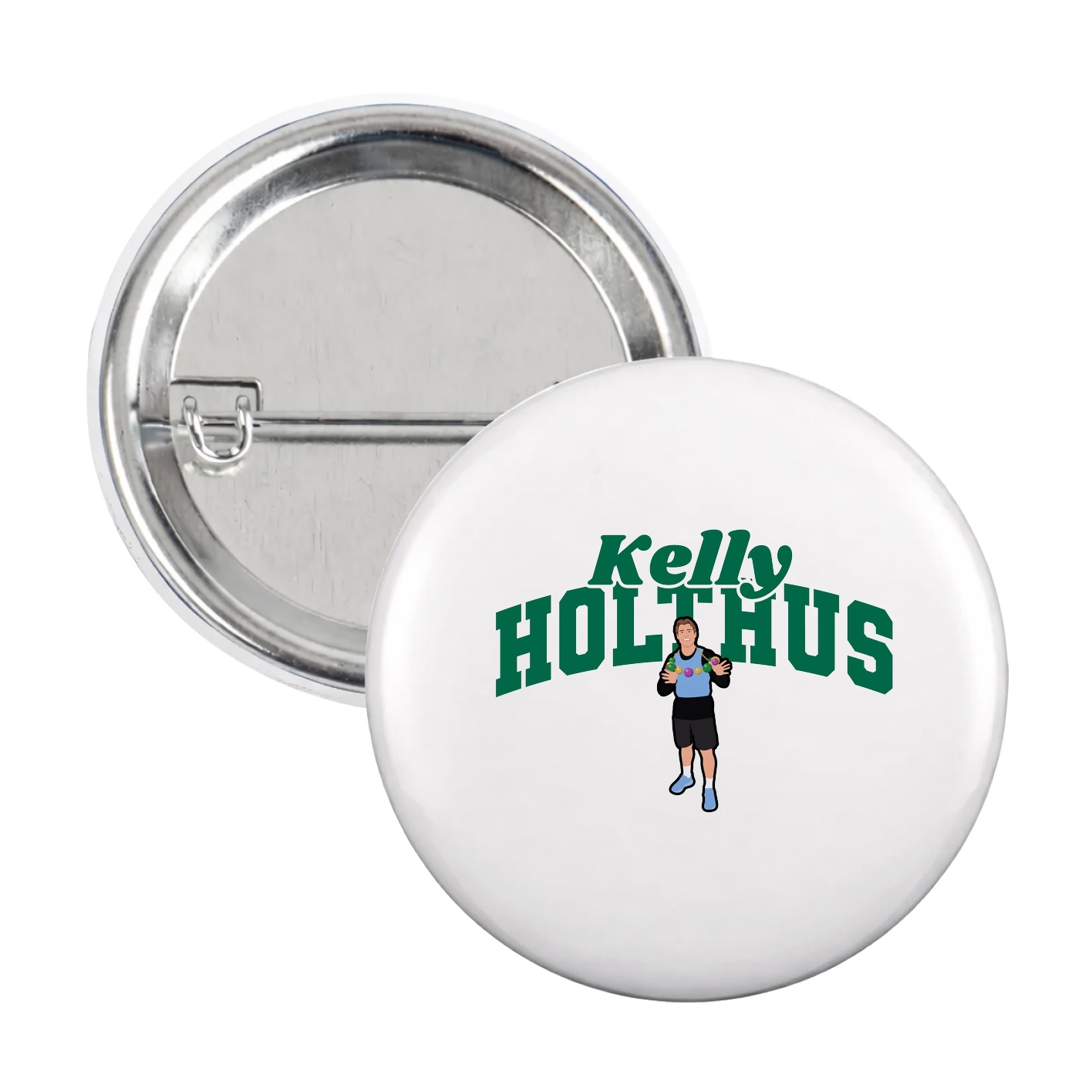 Game Day Button — Signature Arch in White