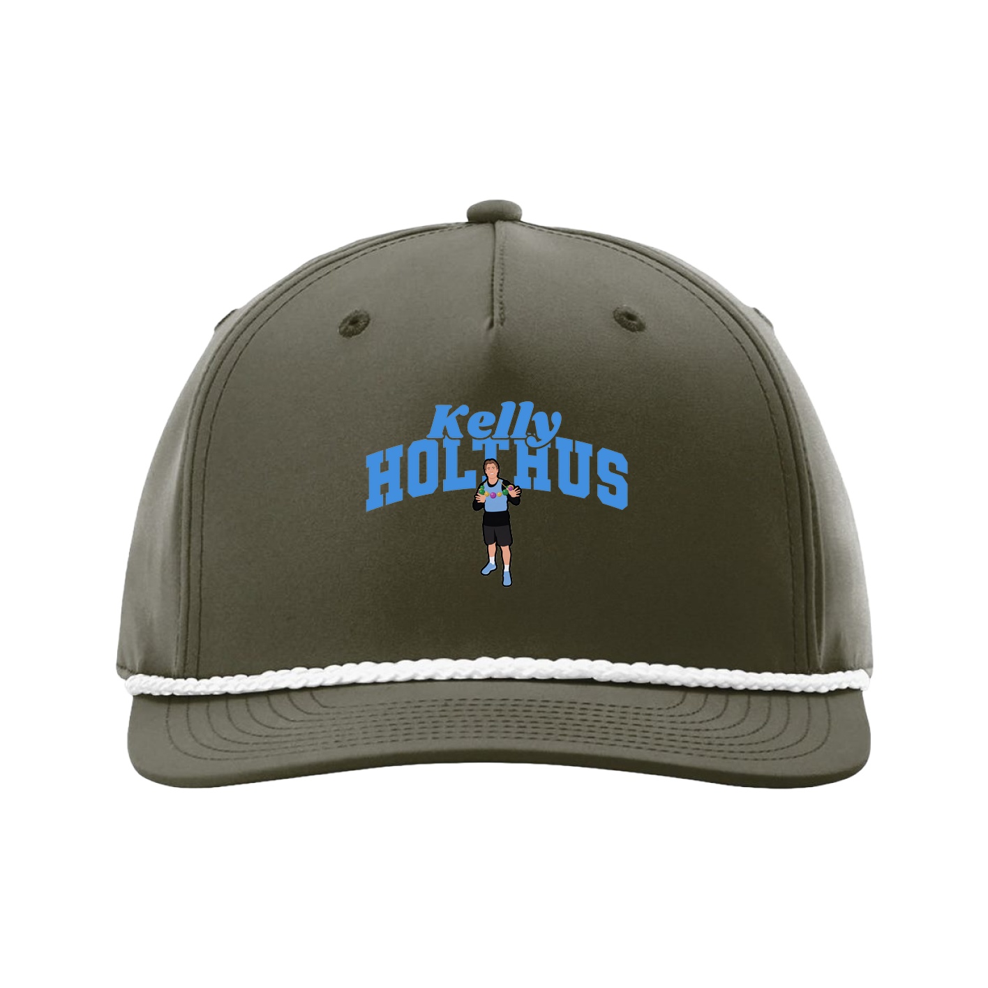 Five-Panel Classic Rope Cap — Signature Arch in Green