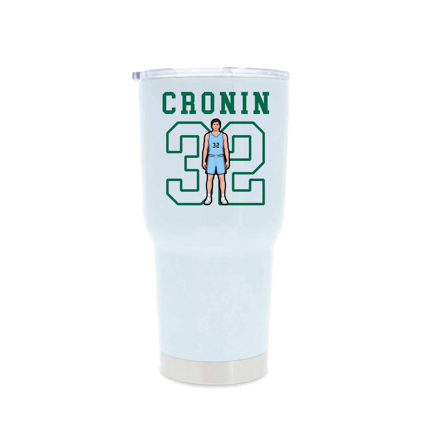 30oz Stainless Steel Tumbler — Shirsey in White