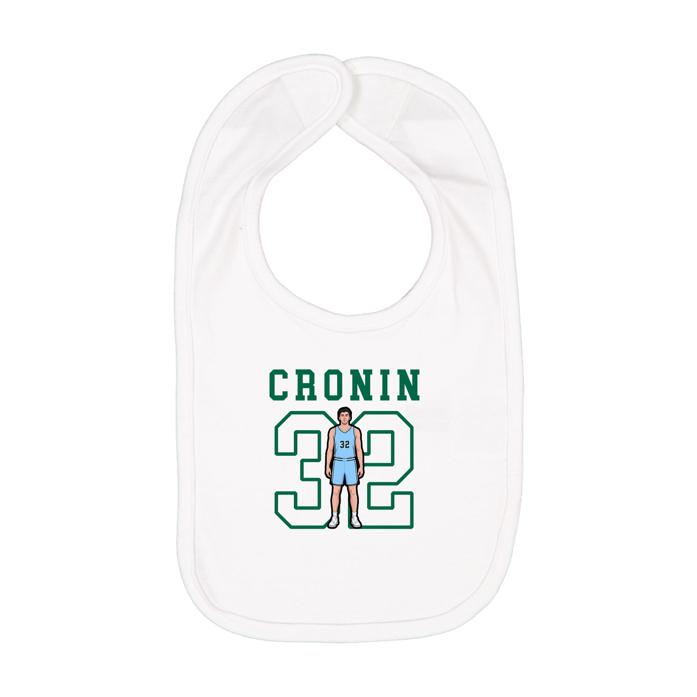 Infant Bib — Shirsey in White