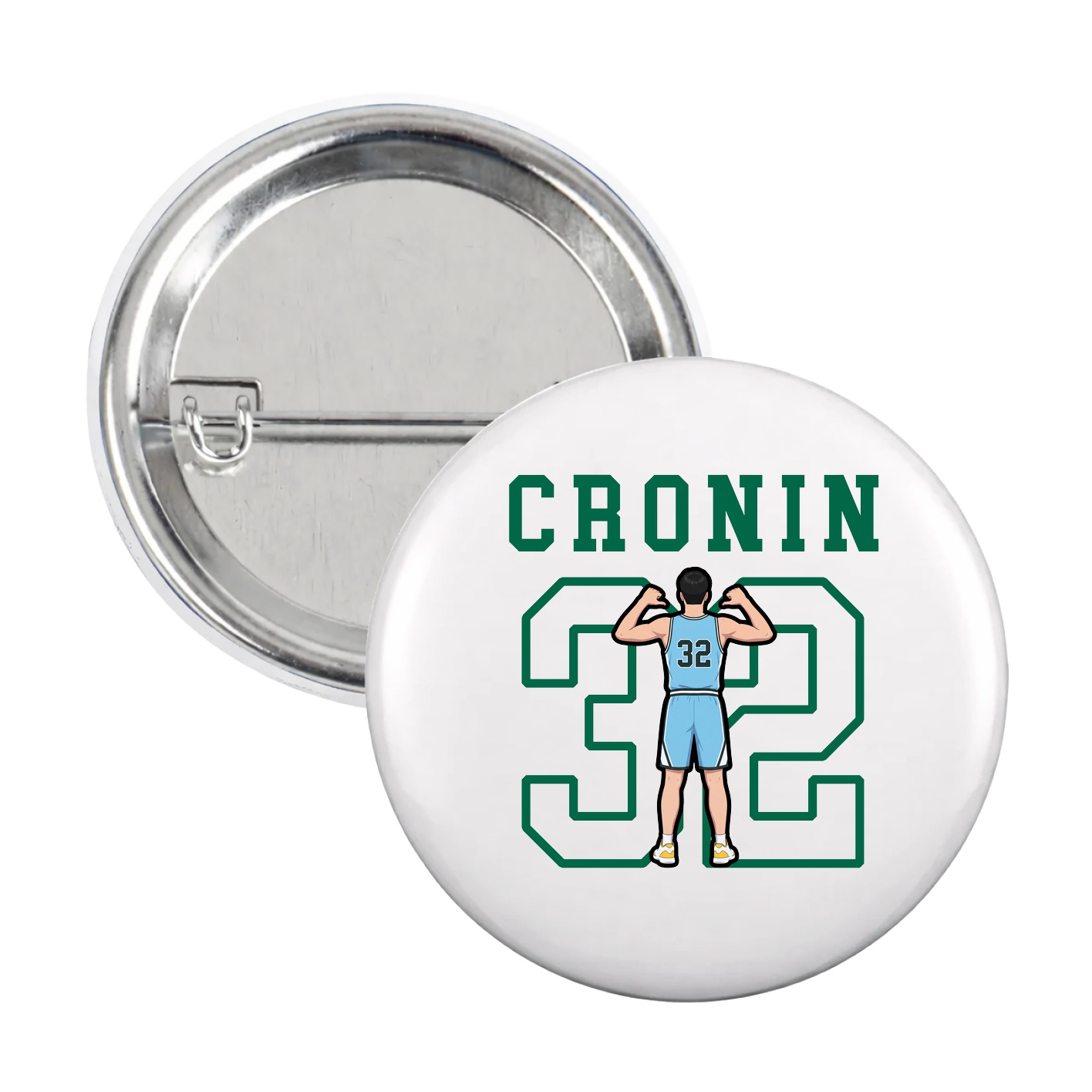 Game Day Button — Shirsey in White