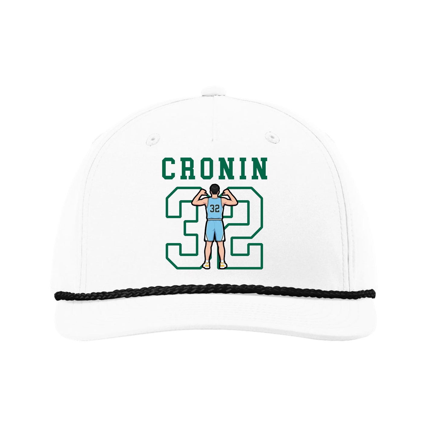 Five-Panel Classic Rope Cap — Shirsey in White
