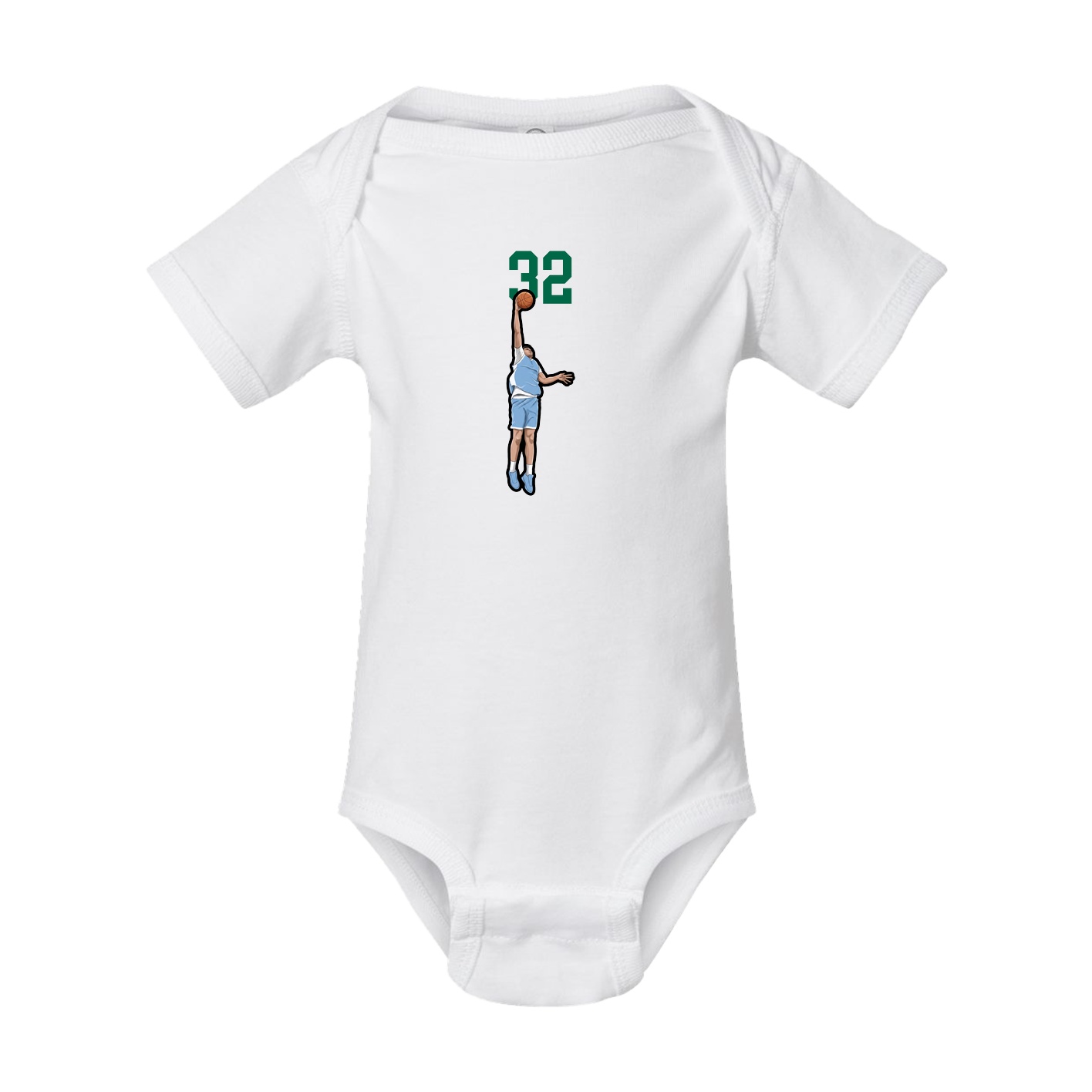 Baby Onesie — Number Top in White