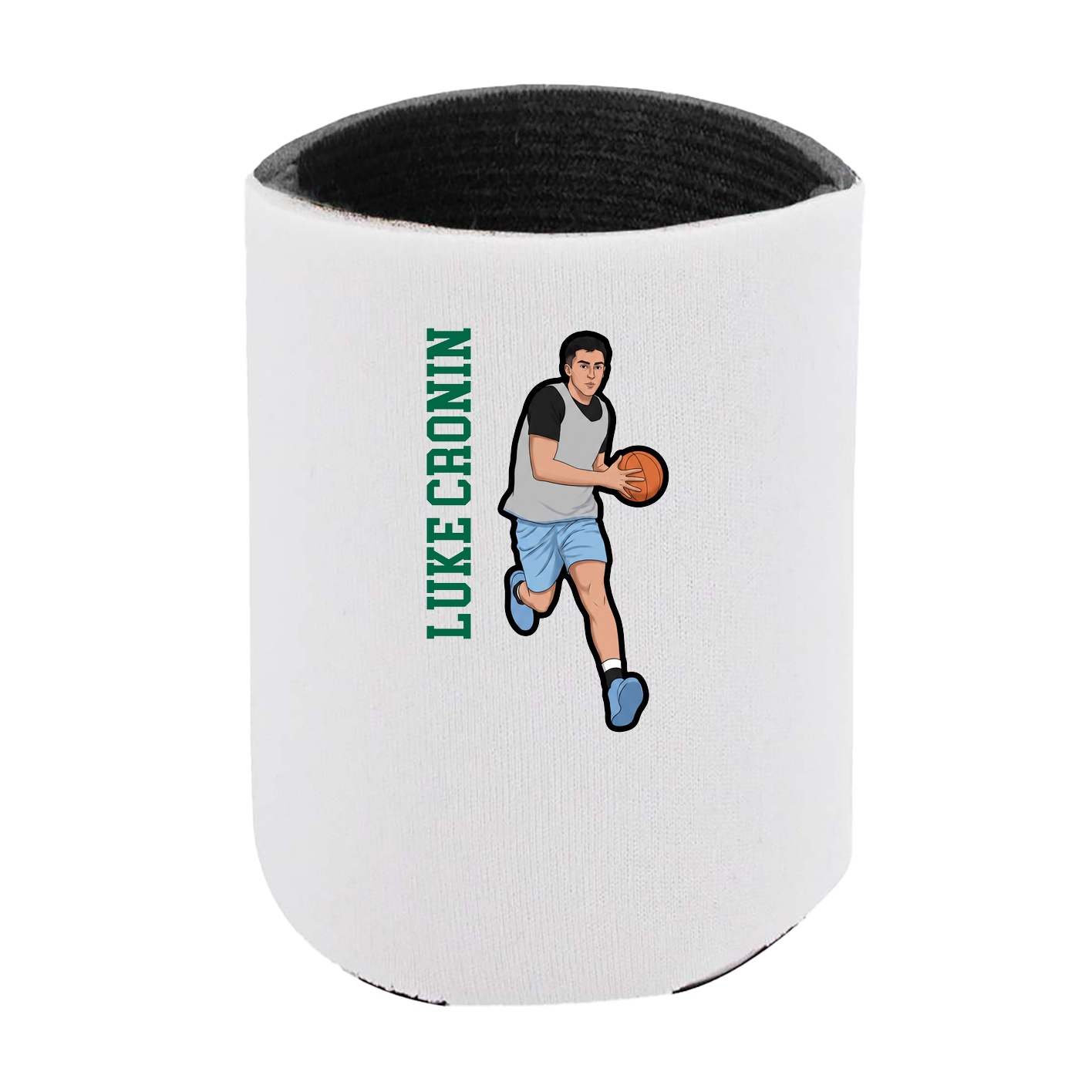 Can Holder — Name Vertical in White