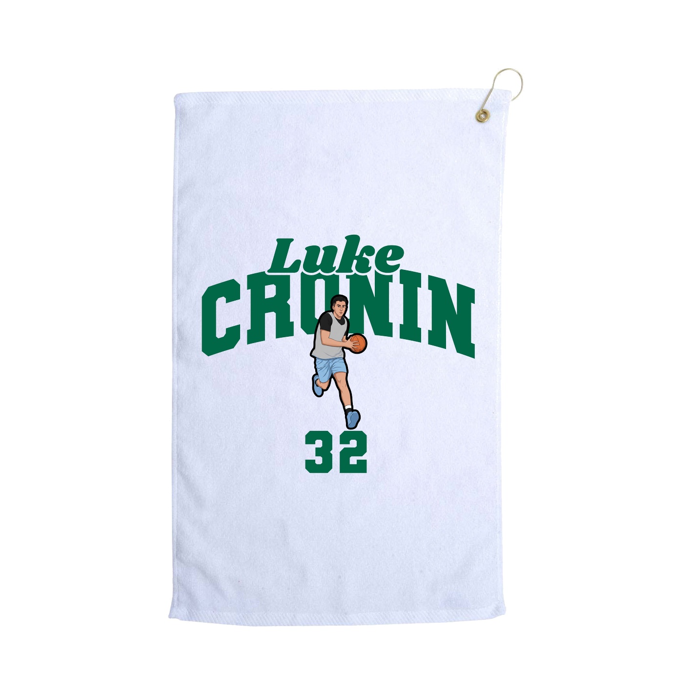 Golf Towel — Signature Arch in White