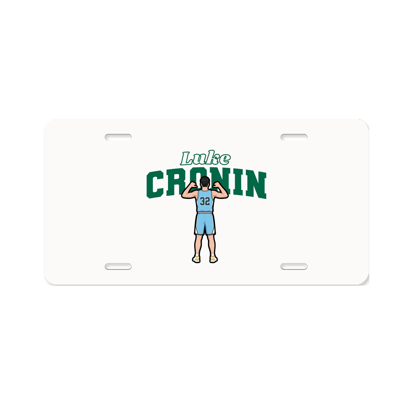 License Plate — Name Arch in Classic