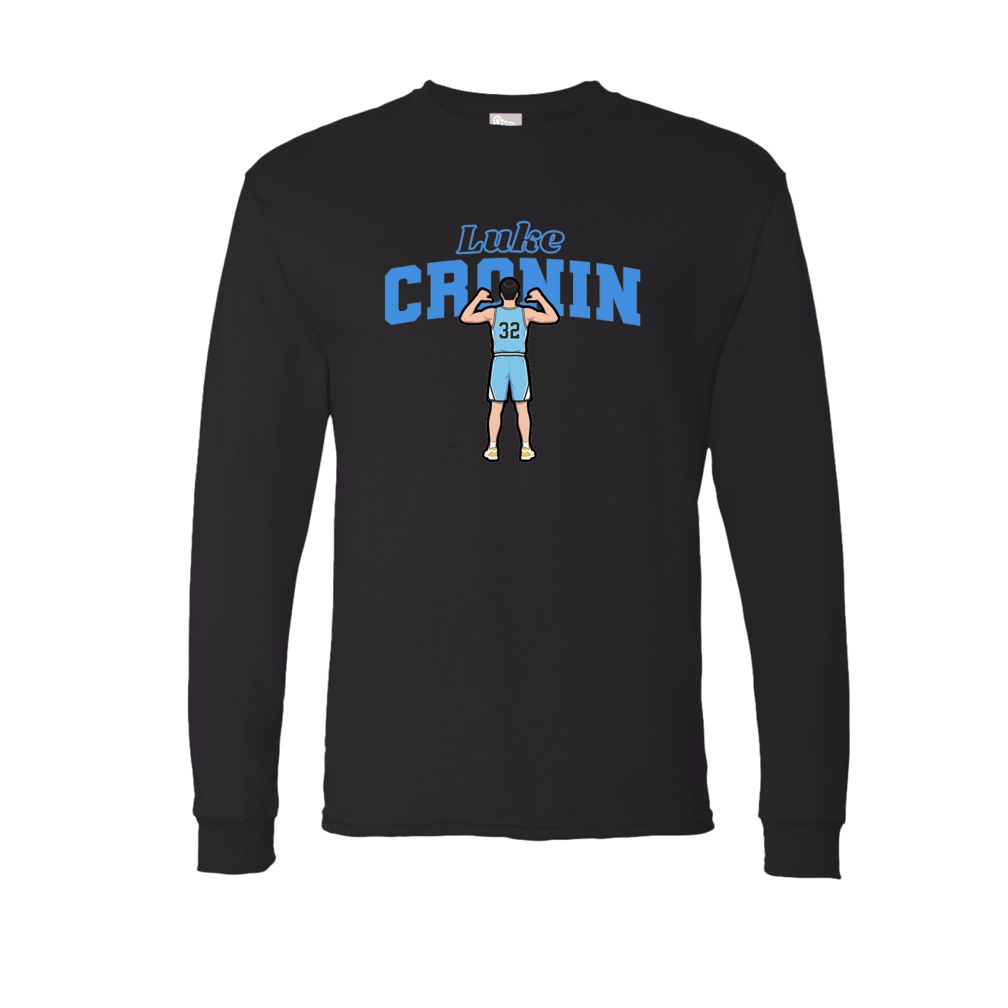 Long Sleeve Tee — Name Arch in Black