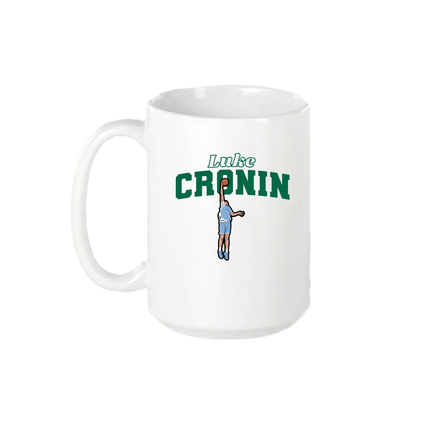 15oz Coffee Mug — Name Arch in White