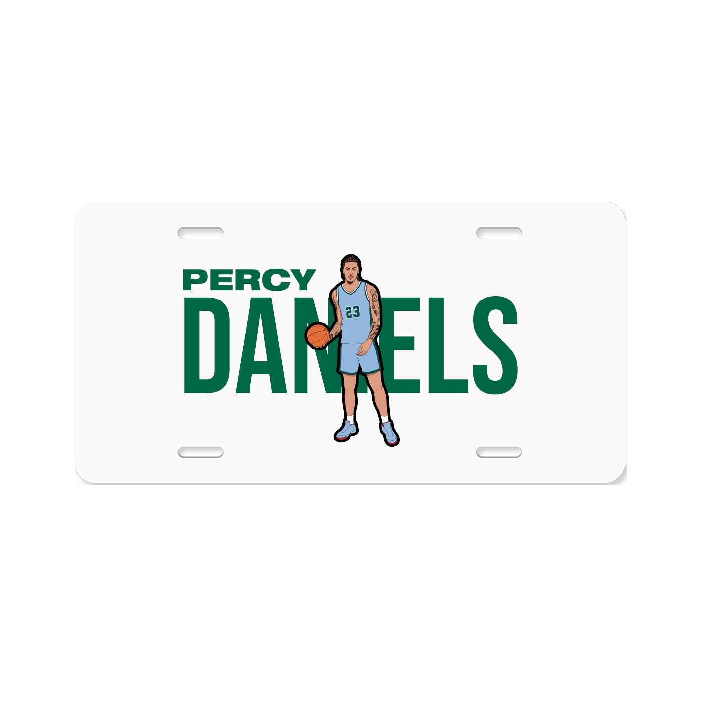 License Plate — Player Name in Classic