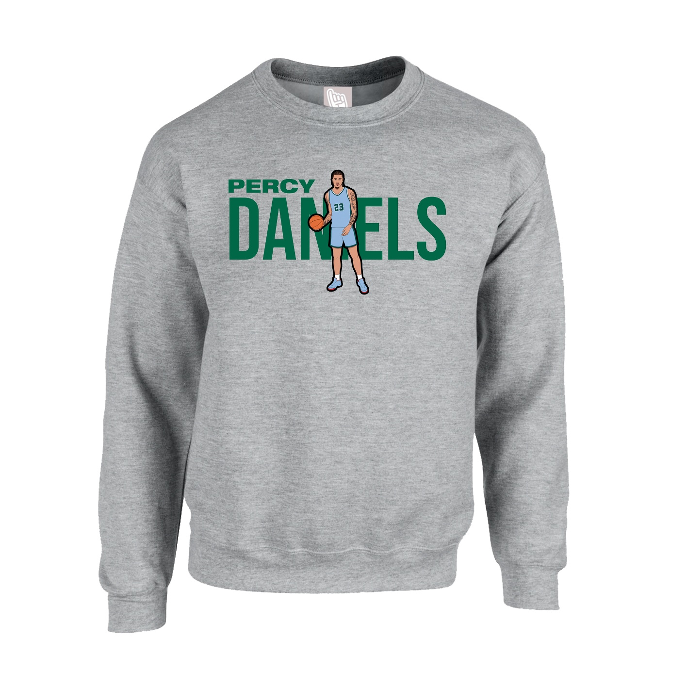 Fleece Crew — Player Name in Grey