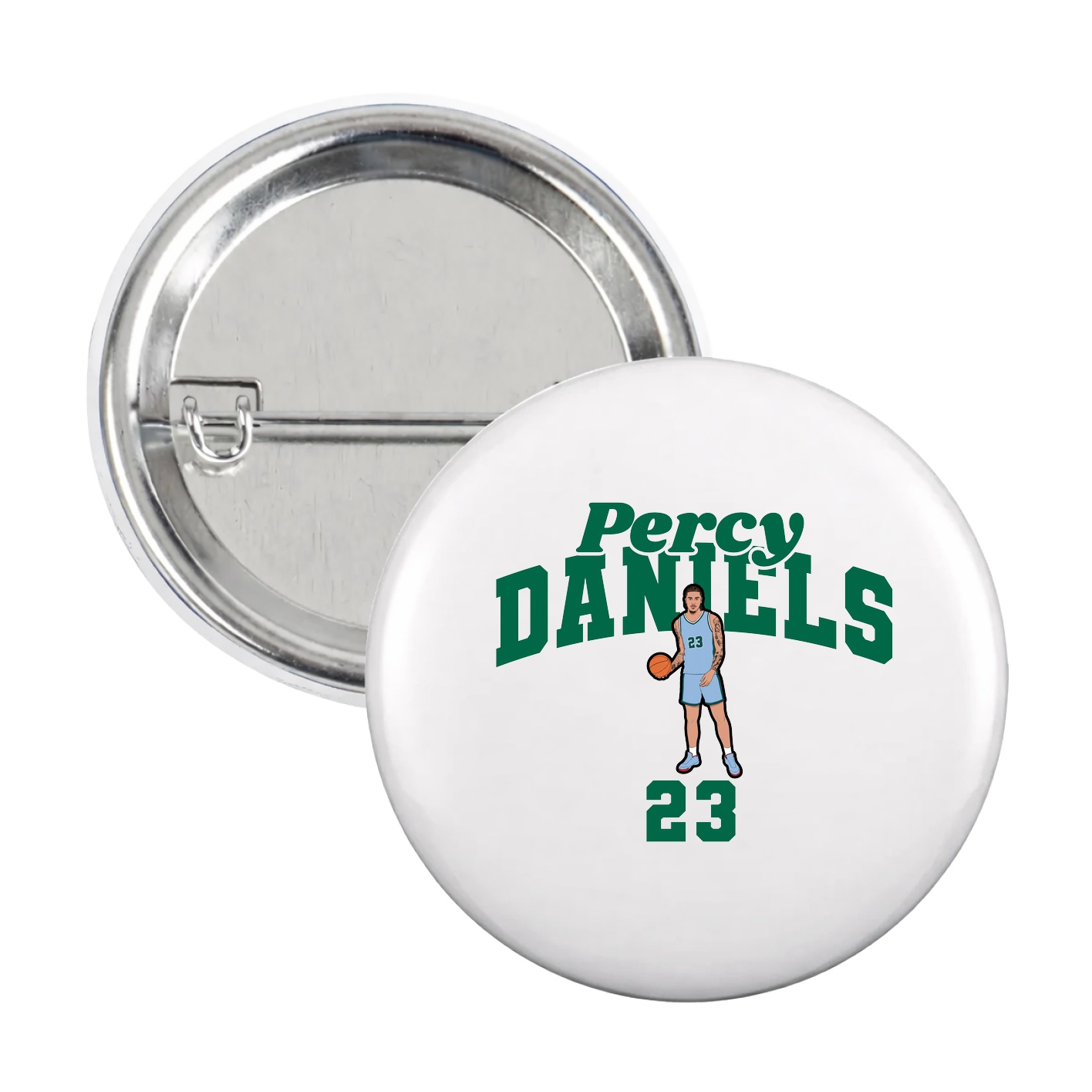 Game Day Button — Signature Arch in White