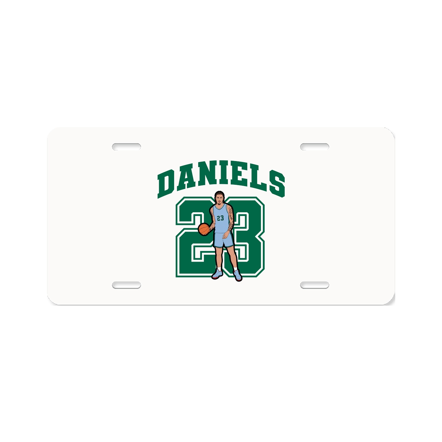 License Plate — Number in Classic