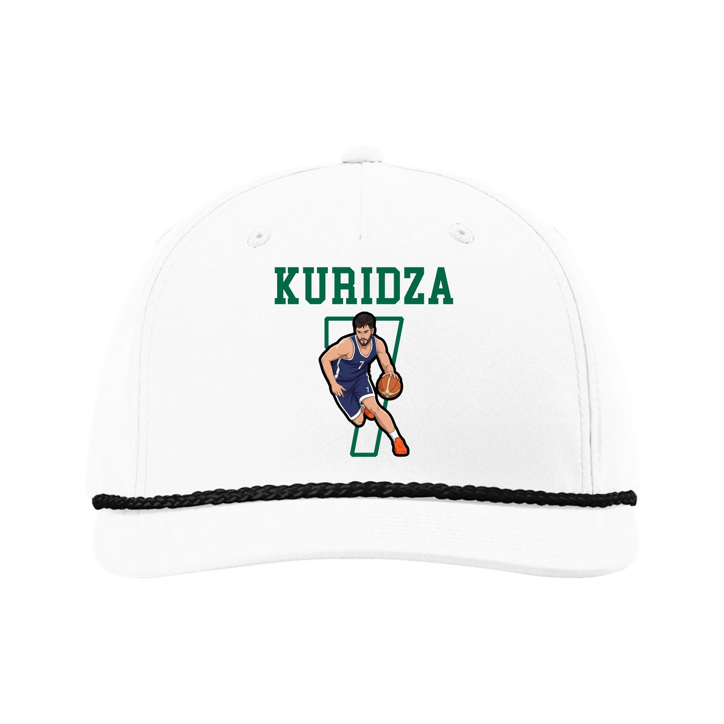 Five-Panel Classic Rope Cap — Shirsey in White