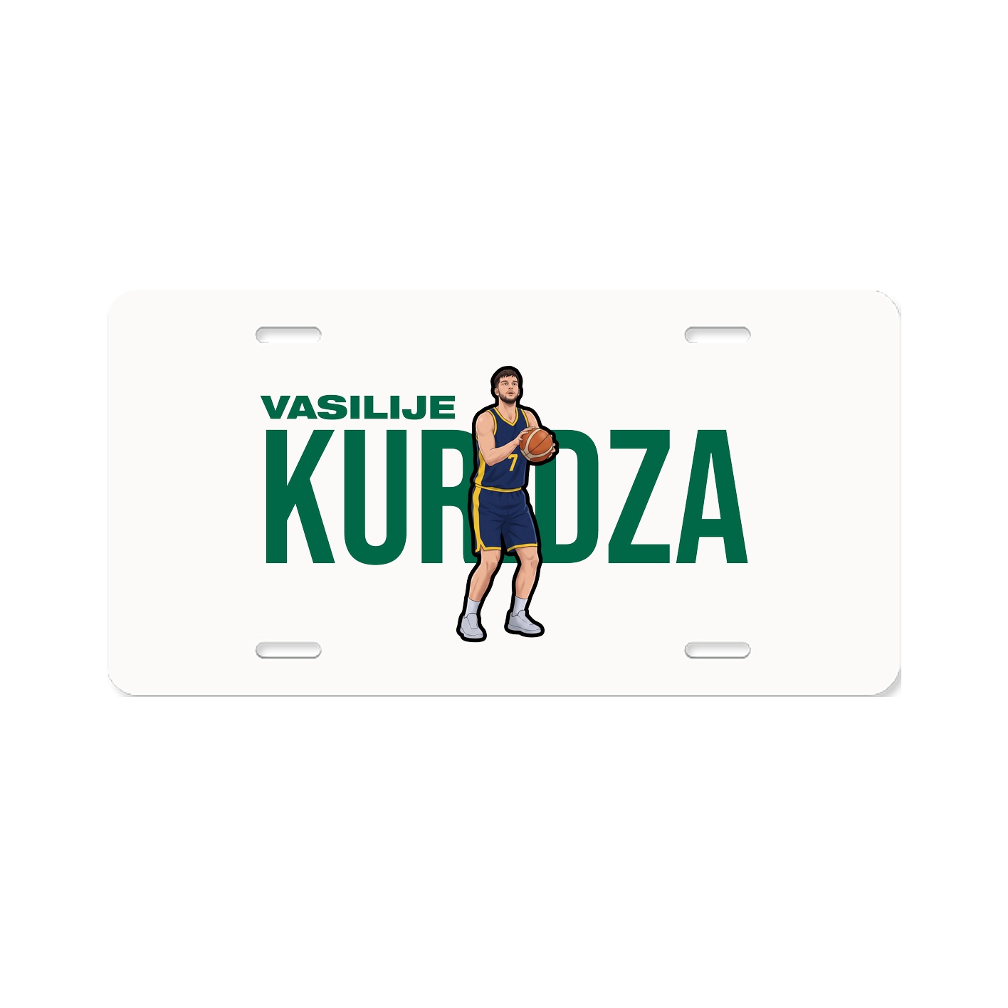License Plate — Player Name in Classic