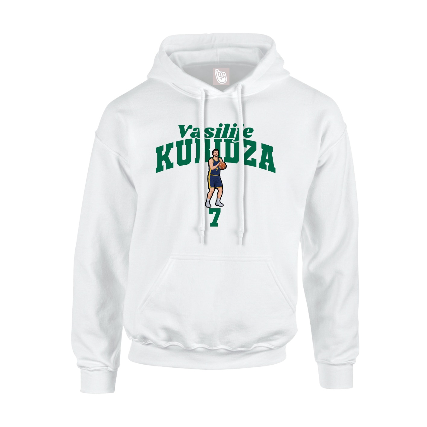 Hoodie — Signature Arch in White