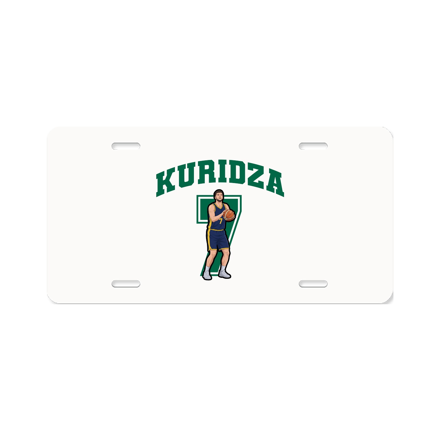License Plate — Number in Classic