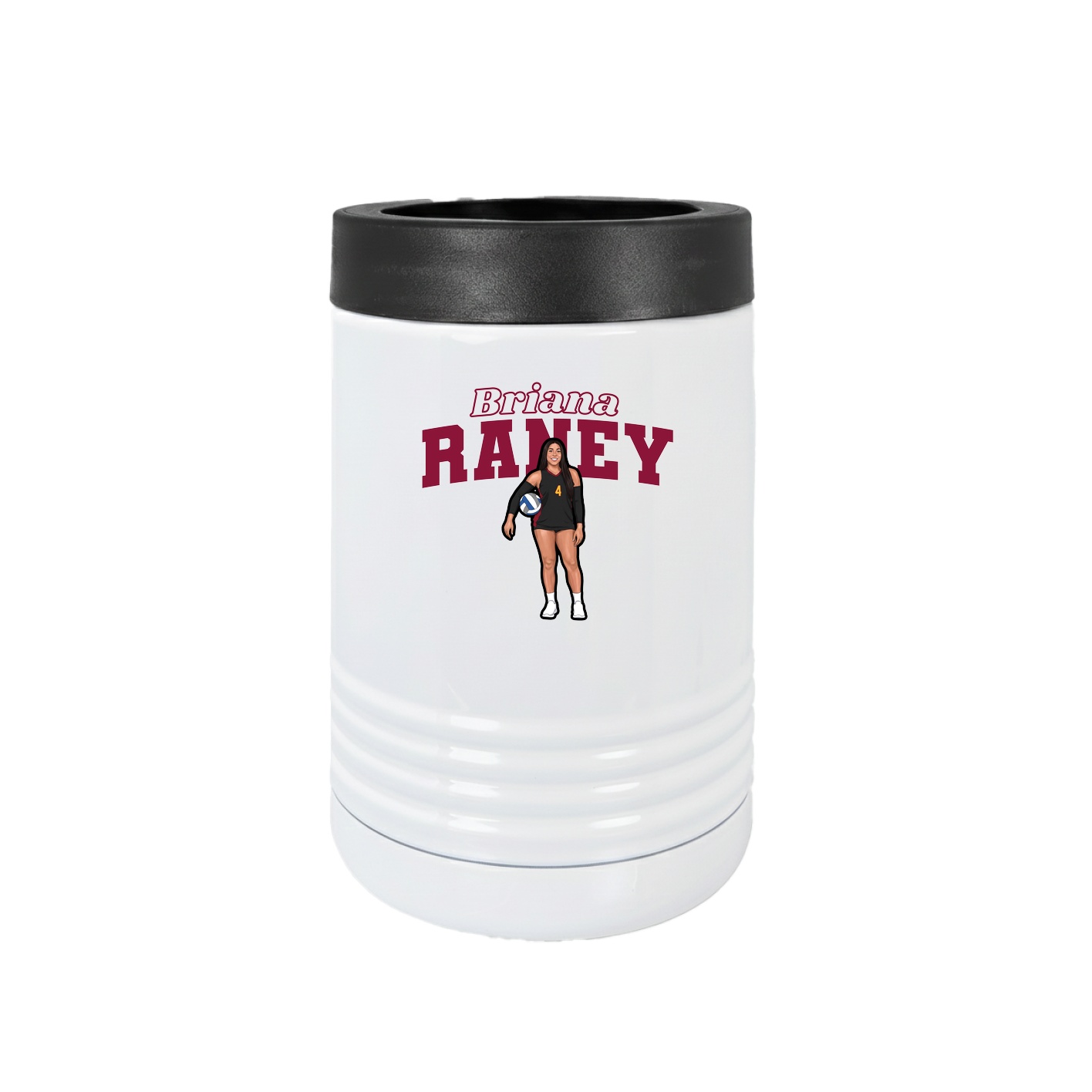 Beverage Holder — Name Arch in White