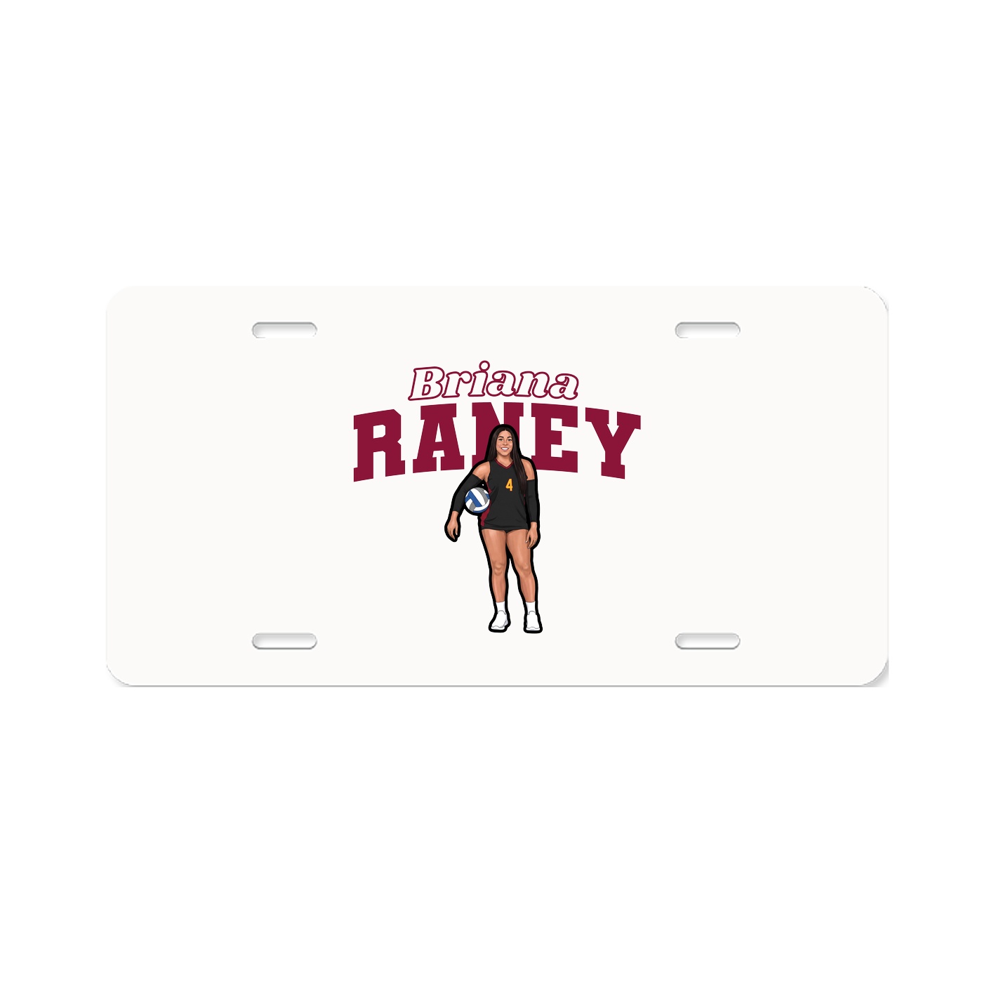 License Plate — Name Arch in Classic