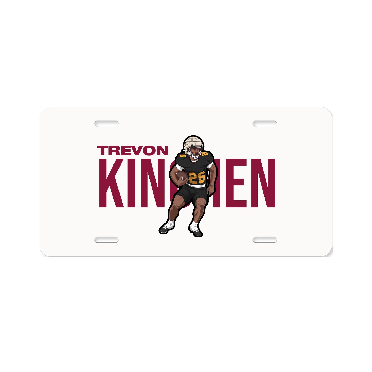 License Plate — Player Name in Classic