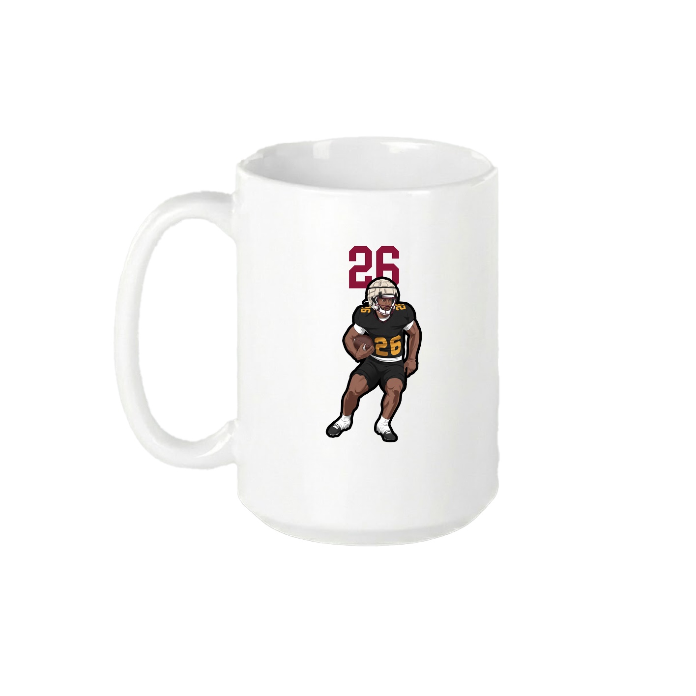 15oz Coffee Mug — Number Top in White