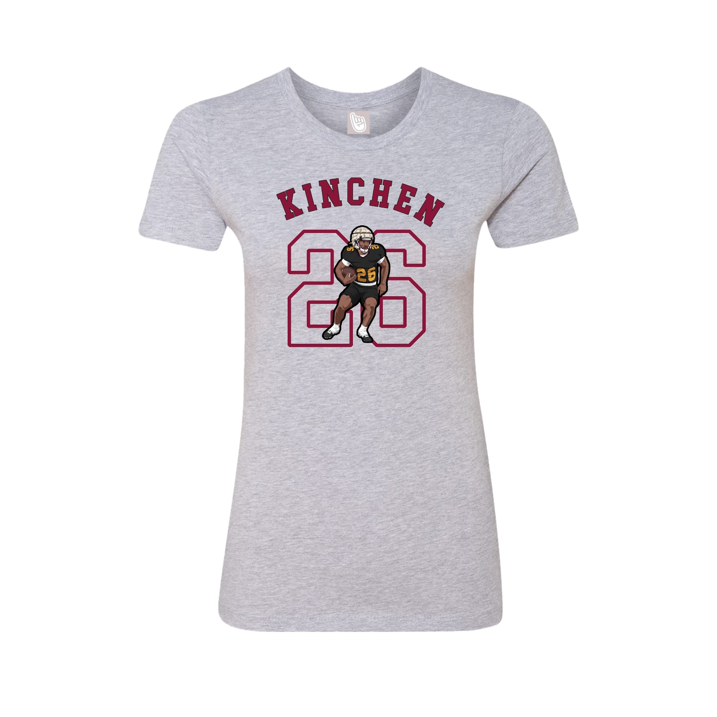 Fitted Women's Tee — Shirsey Arch in Grey