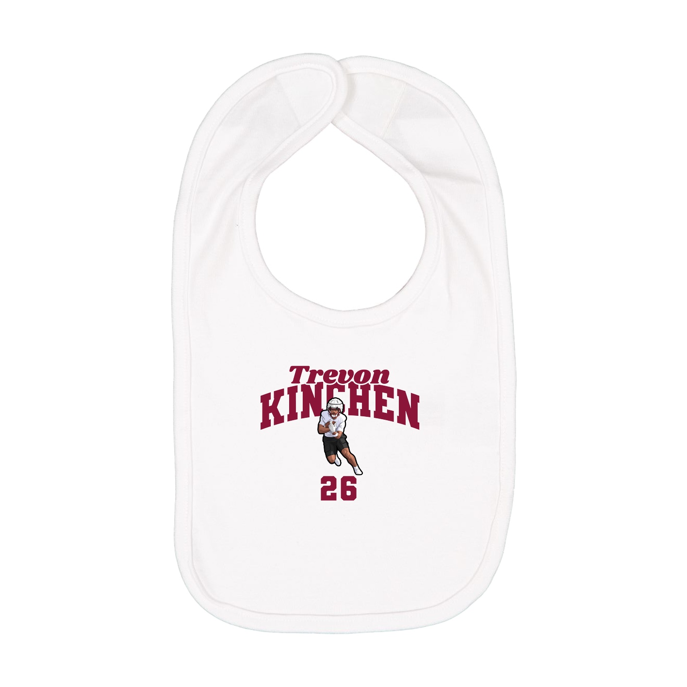 Infant Bib — Signature Arch in White