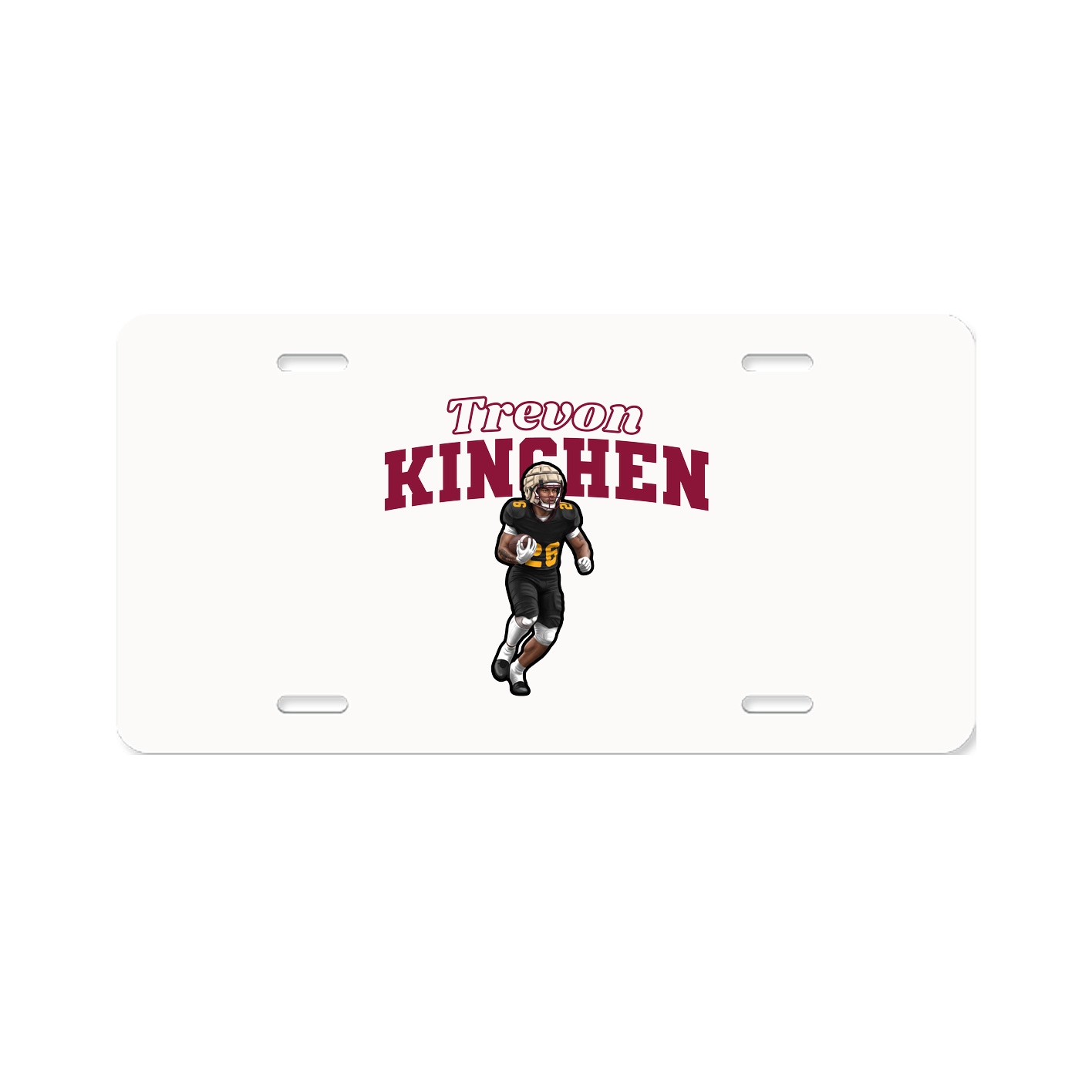 License Plate — Name Arch in Classic