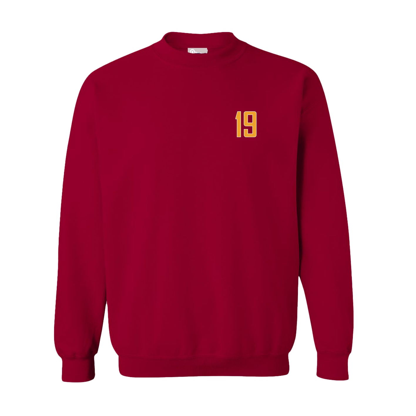 Fleece Crew — Front Shirsy in Cardinal