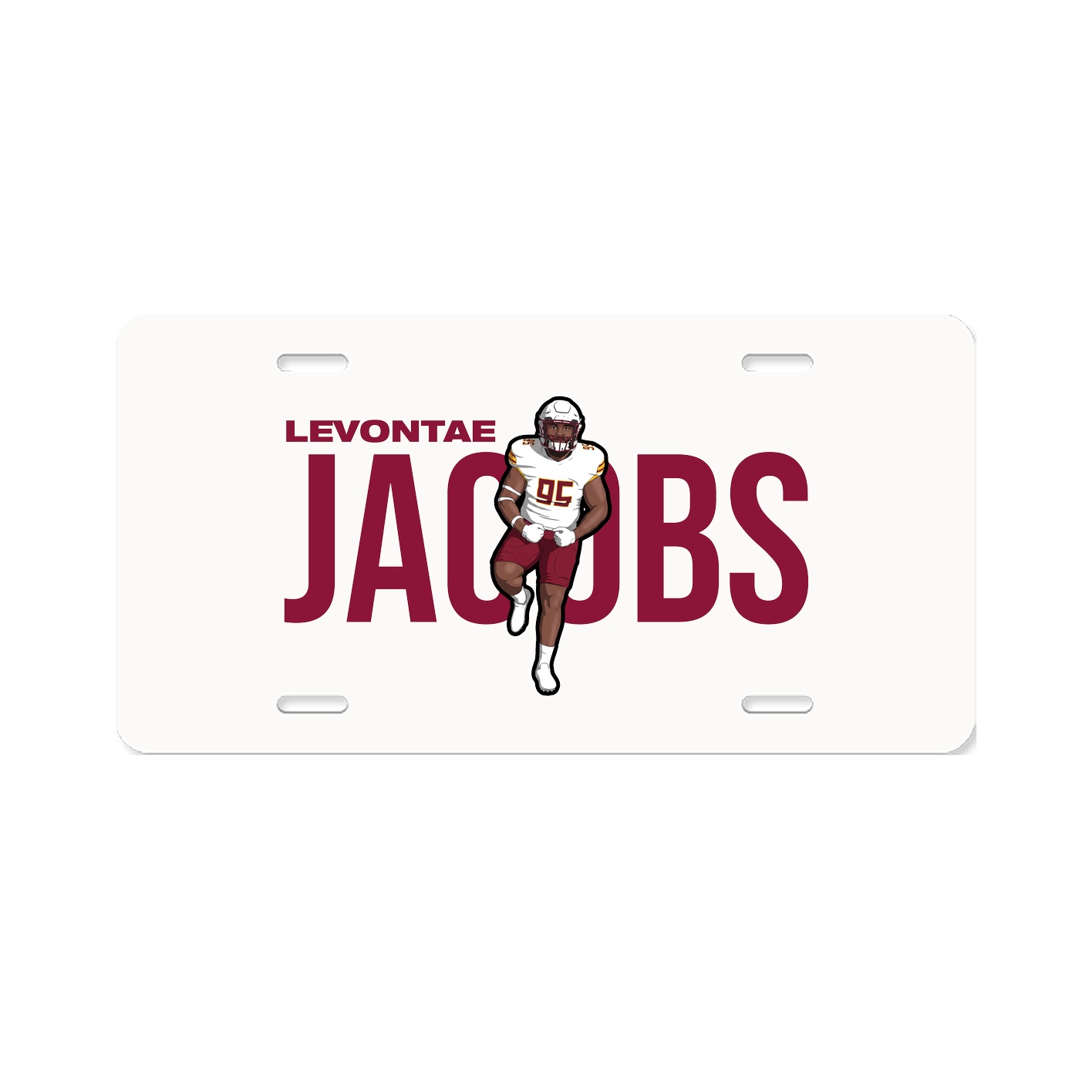 License Plate — Player Name in Classic